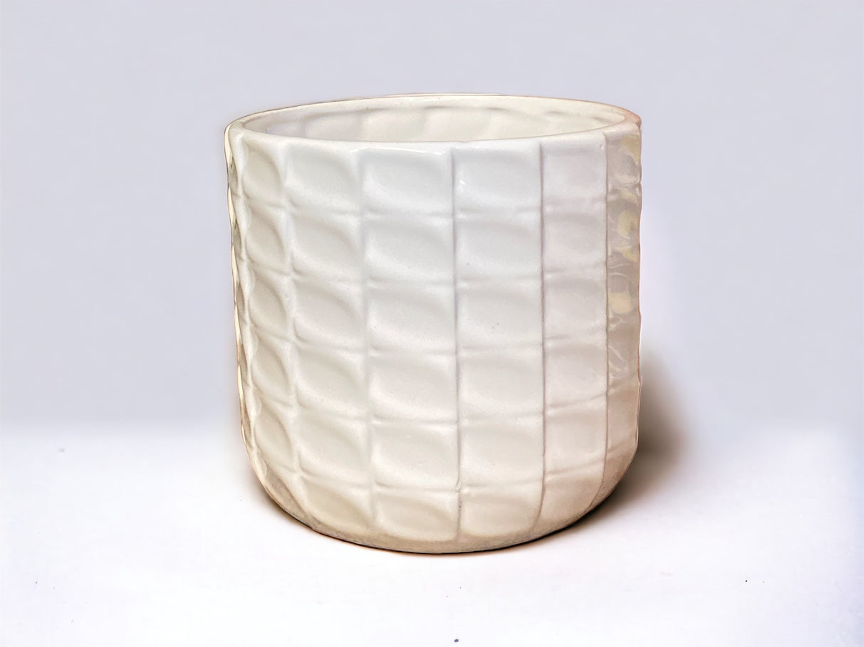 White Ceramic Patterned